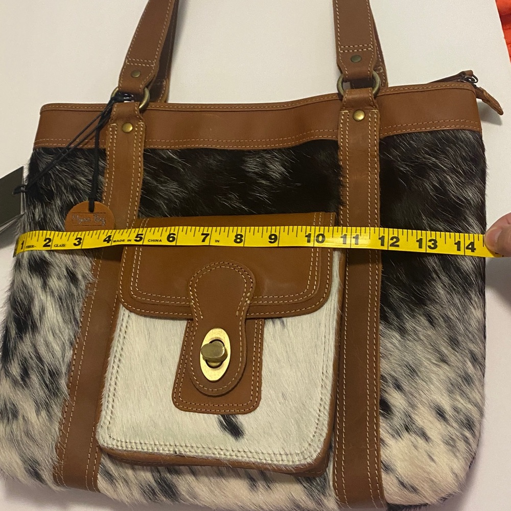 Myra Crawford Canyon Leather & Hairon handbag. Perfect condition new with tags. - Picture 6 of 11